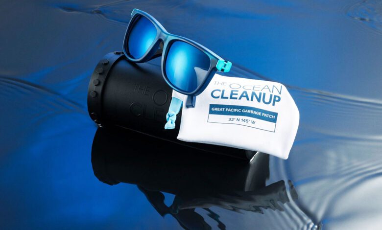 Con gafas hecha con plástico reciclado buscan limpiar los mares