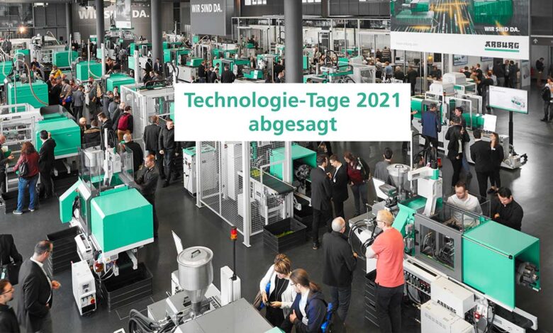 Debido al COVID-19, Arburg cancela su evento Technology Days 2021