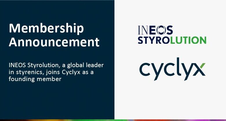 INEOS Styrolution se une a Cyclyx como miembro fundador