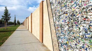 Plásticos difíciles de reciclar se convierten bloques de "concreto" cero desperdicio