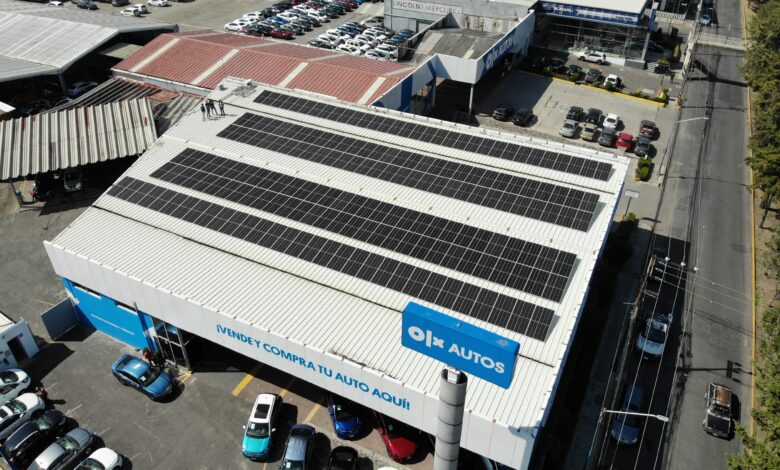 OLX Autos reduce su huella de carbono con la instalación de paneles solares en Lomas Verdes